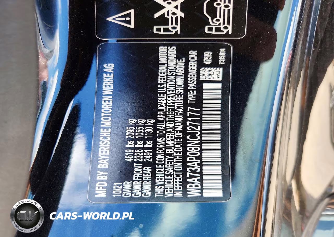 2022 BMW 430Xi VIN:WBA73AP08NCJ27177 - 12