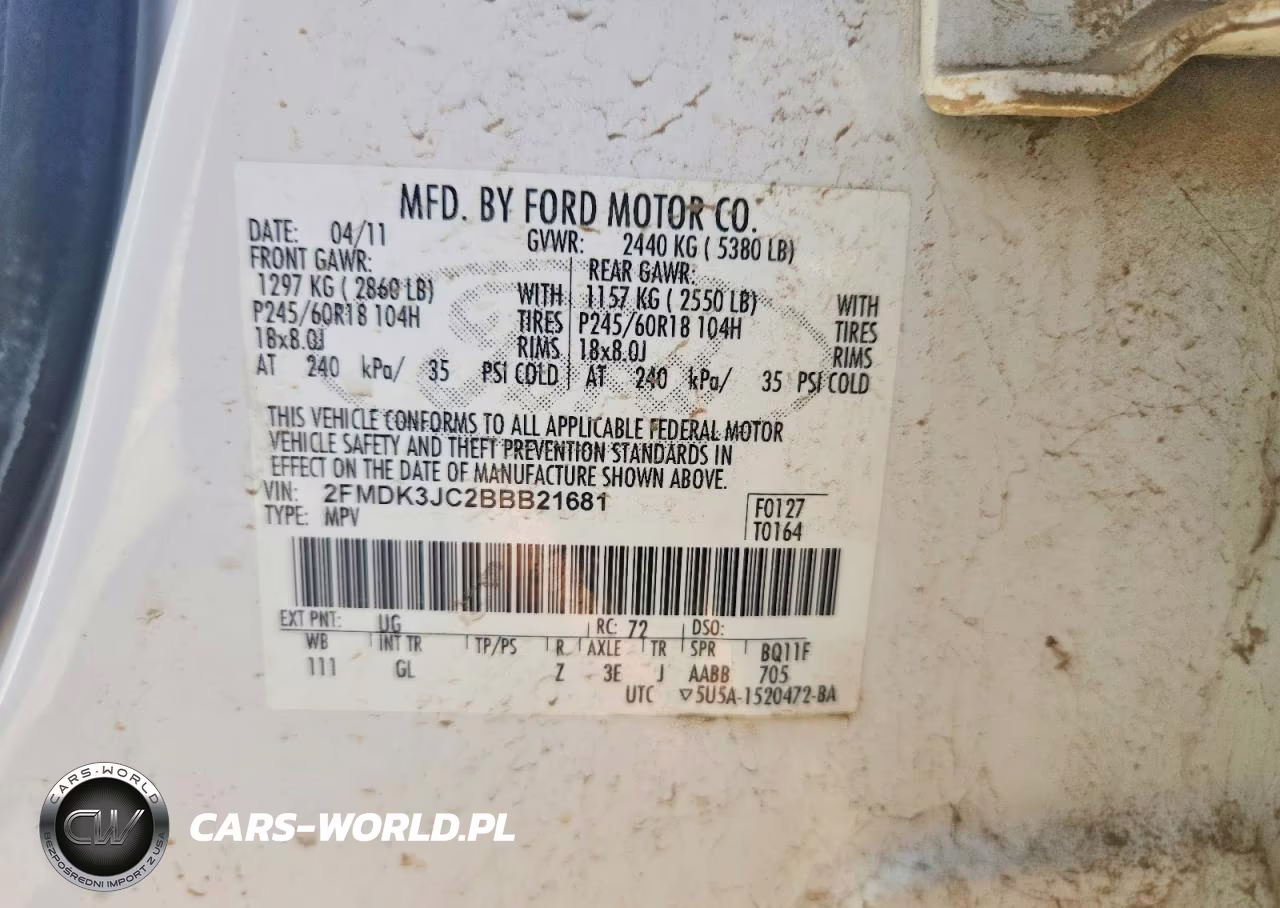 2011 Ford Edge Sel VIN:2FMDK3JC2BBB21681 - 13