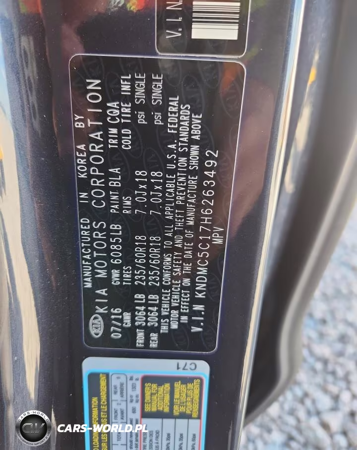 2017 Kia Sedona Ex VIN:KNDMC5C17H6263492 - 13
