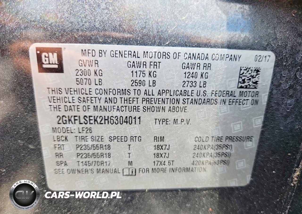 2017 GMC Terrain Sle VIN:2GKFLSEK2H6304011 - 14