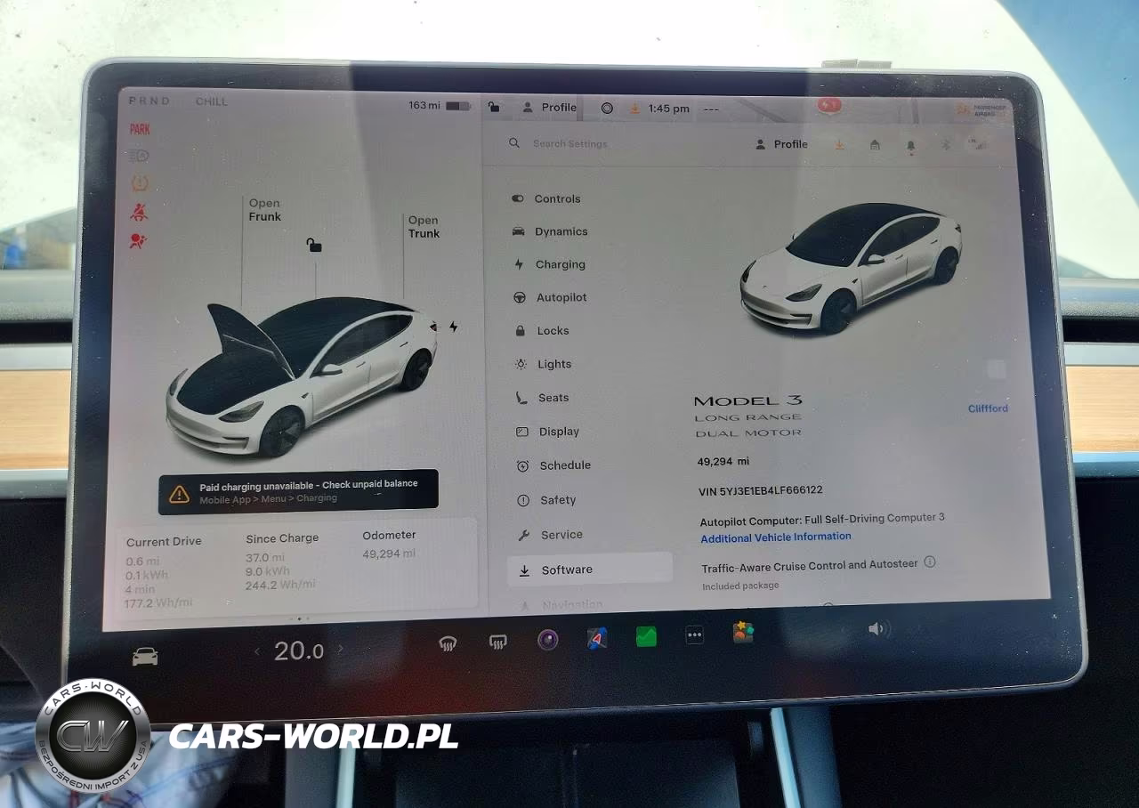 2020 Tesla Model 3 VIN:5YJ3E1EB4LF666122 - 9