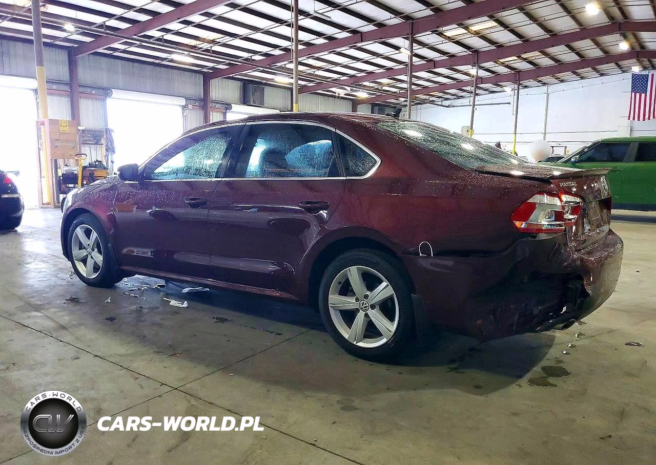 2013 Volkswagen Passat Se VIN:1VWBP7A32DC130062 - 2