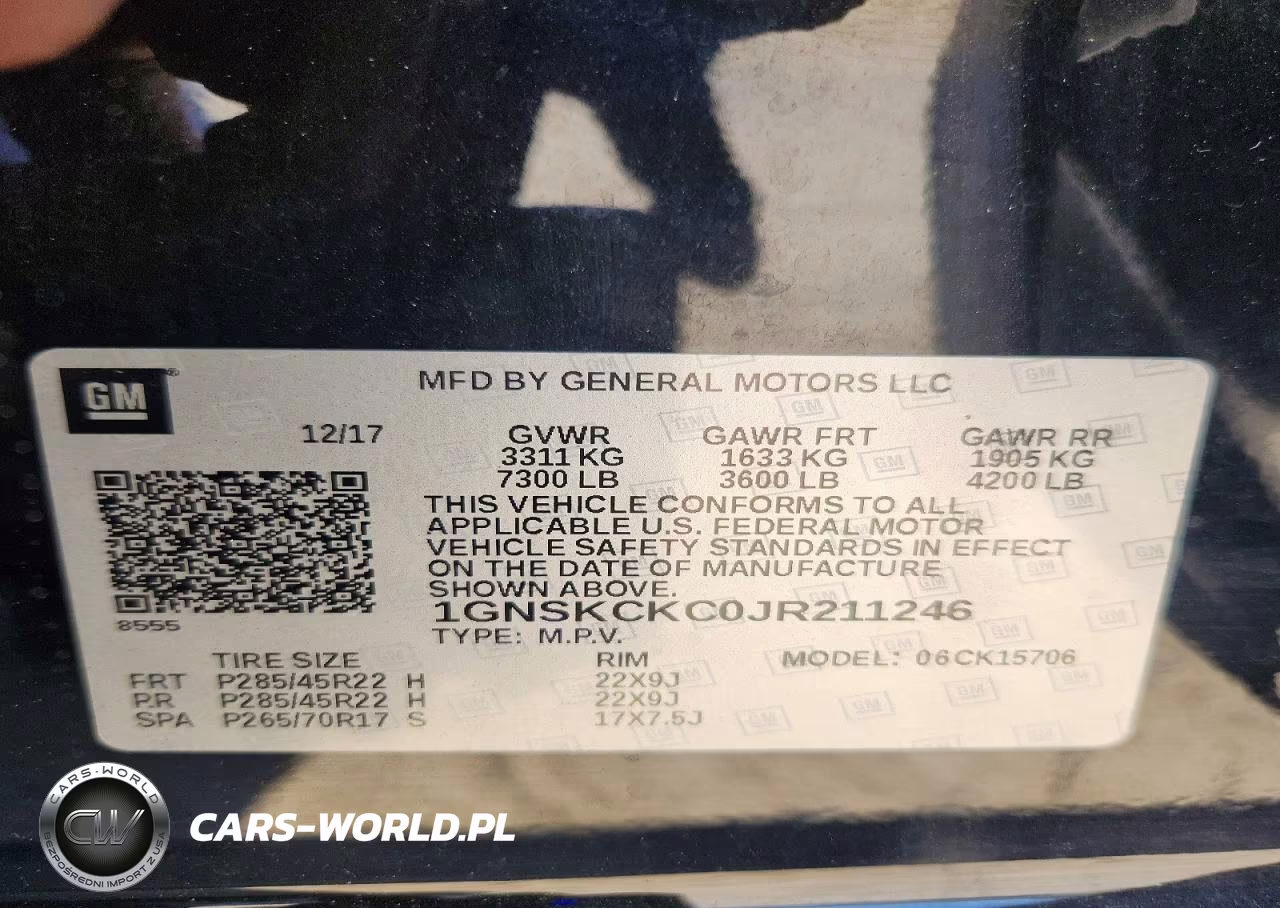 2018 Chevrolet Tahoe K1500 Premier VIN:1GNSKCKC0JR211246 - 13