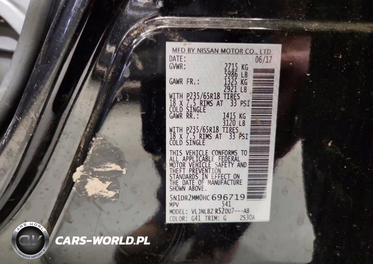 2017 Nissan Pathfinder S VIN:5N1DR2MM0HC696719 - 13