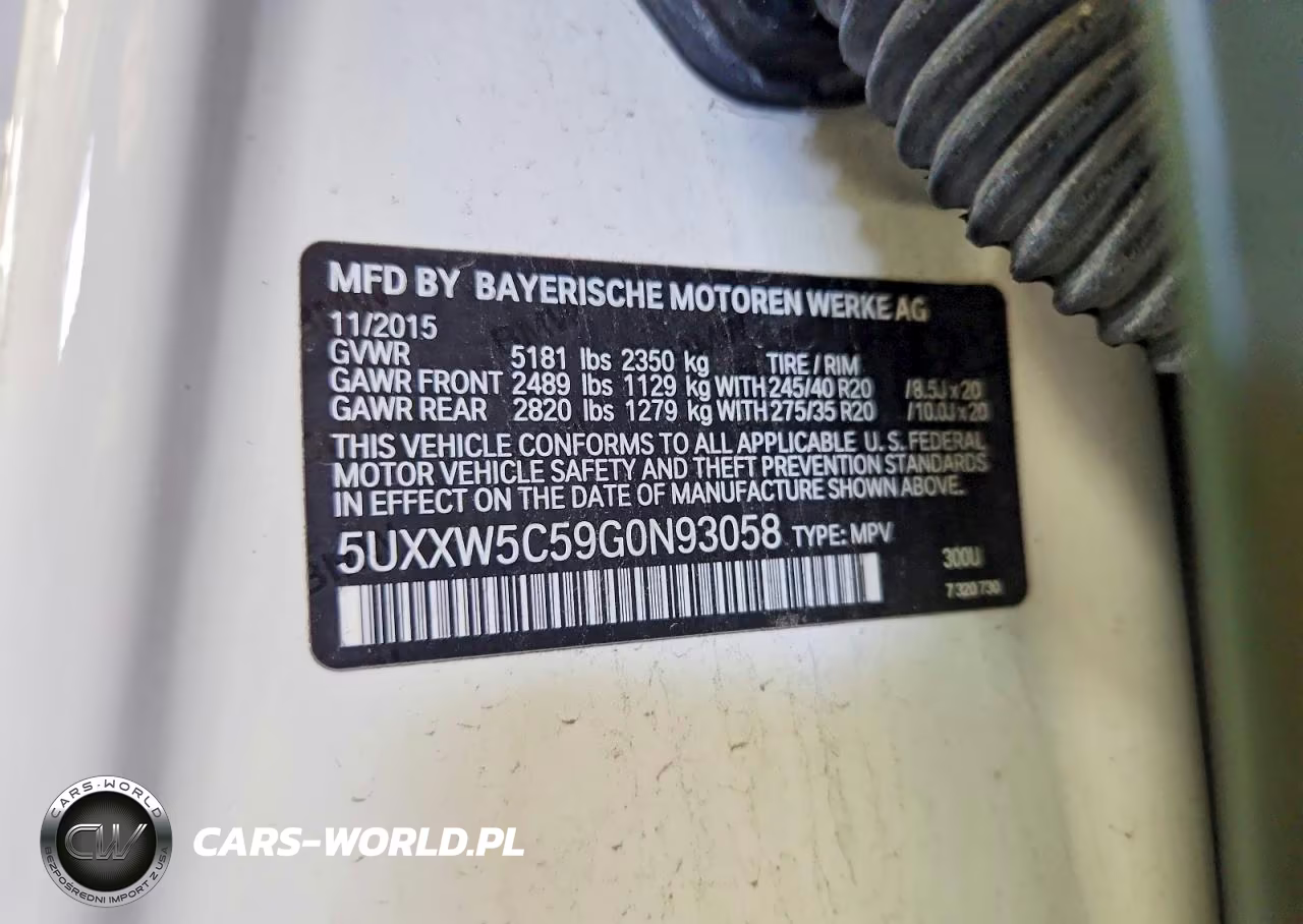 2016 BMW X4 xDrive35I VIN:5UXXW5C59G0N93058 - 13