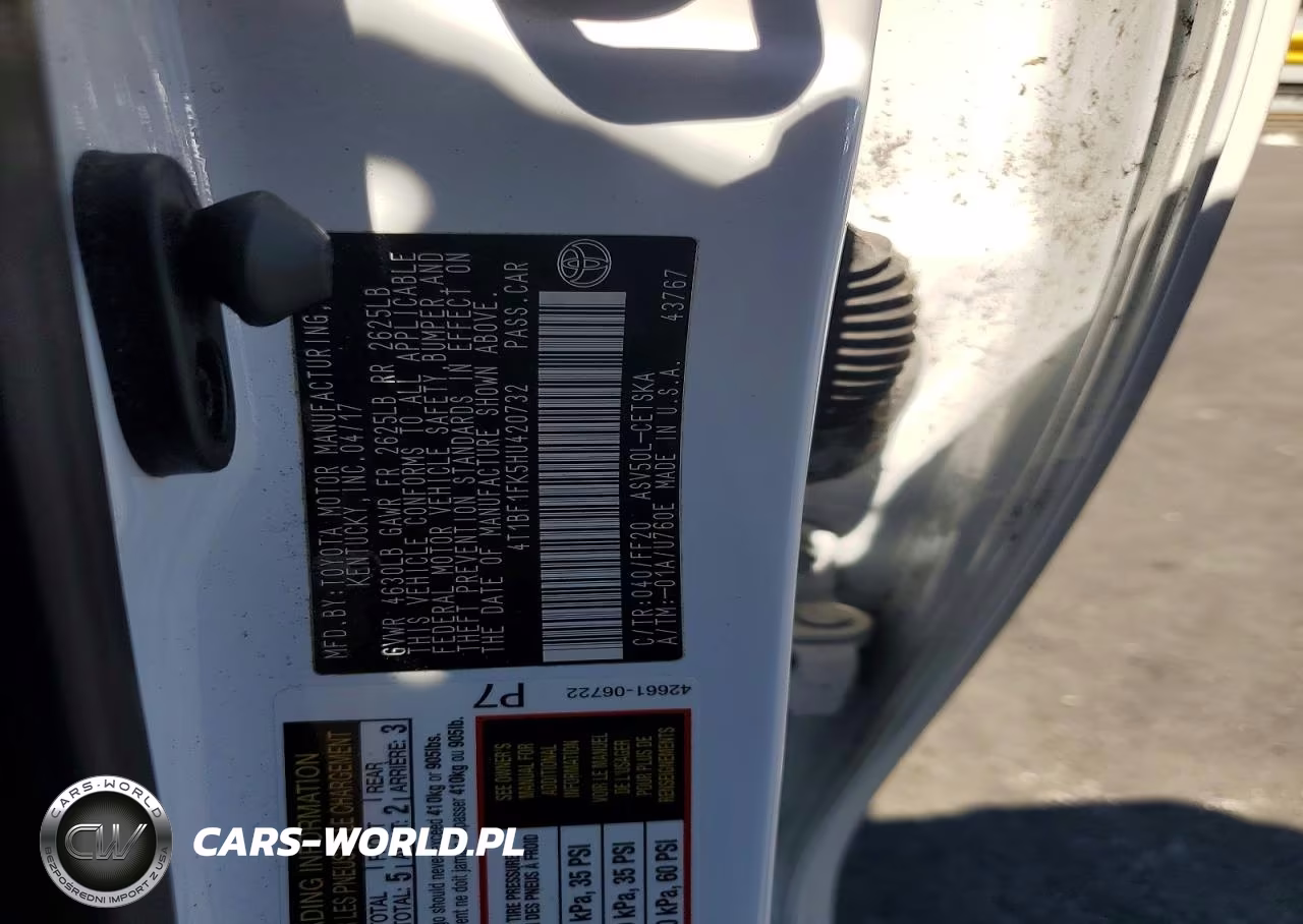 2017 Toyota Camry Se VIN:4T1BF1FK5HU420732 - 12