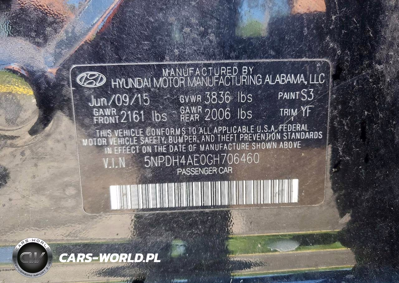 2016 Hyundai Elantra Se VIN:5NPDH4AE0GH706460 - 12