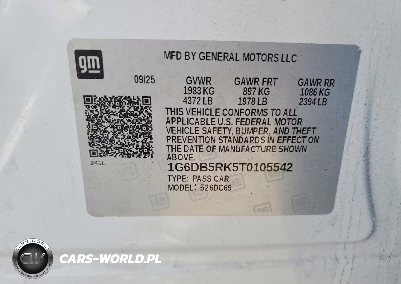 2026 Cadillac Ct4 Premium Luxury VIN:1G6DB5RK5T0105542 - 12
