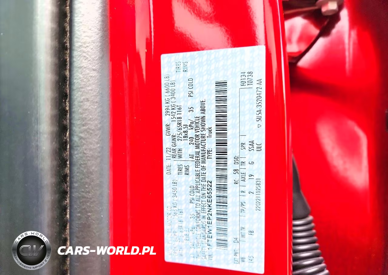 2022 Ford F150 Supercrew Supercrew VIN:1FTEW1EP2NKE65522 - 13