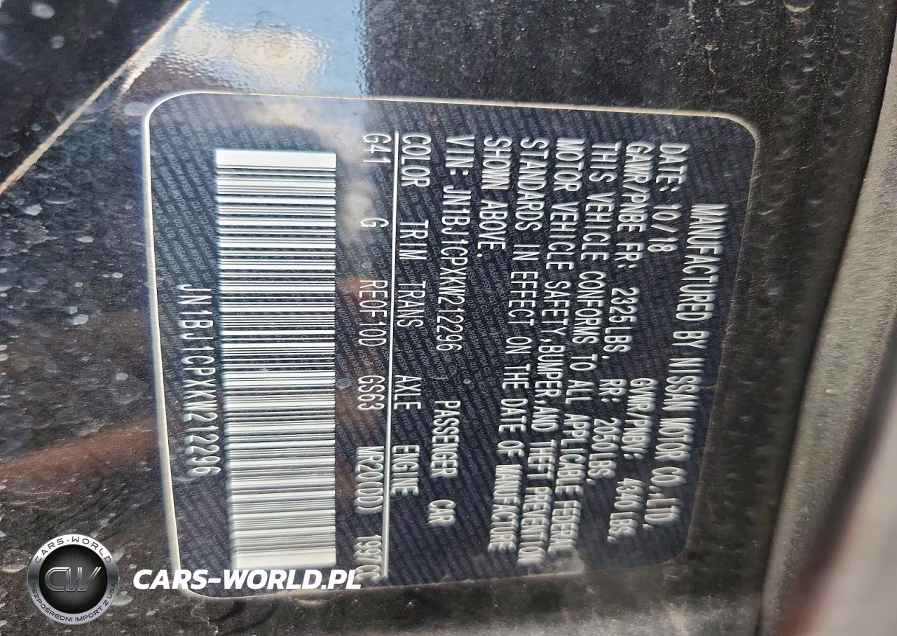 2019 Nissan Rogue Sport Sv VIN:JN1BJ1CPXKW212296 - 12