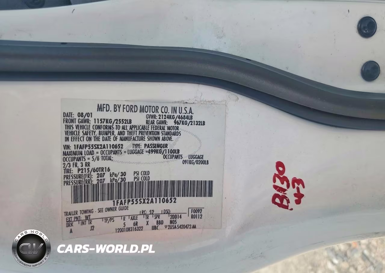 2002 Ford Taurus Ses VIN:1FAFP55SX2A110652 - 12