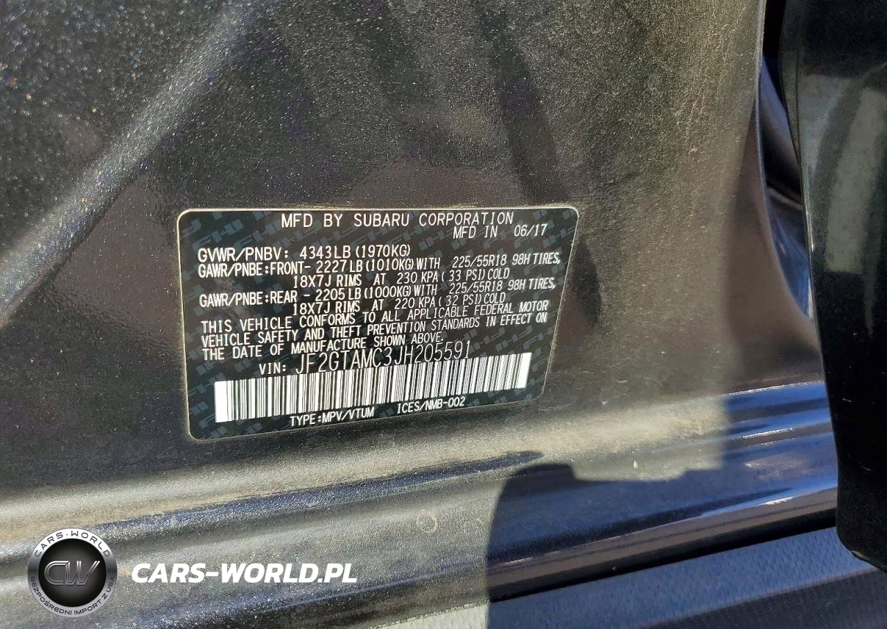 2018 Subaru Crosstrek Limited VIN:JF2GTAMC3JH205591 - 12