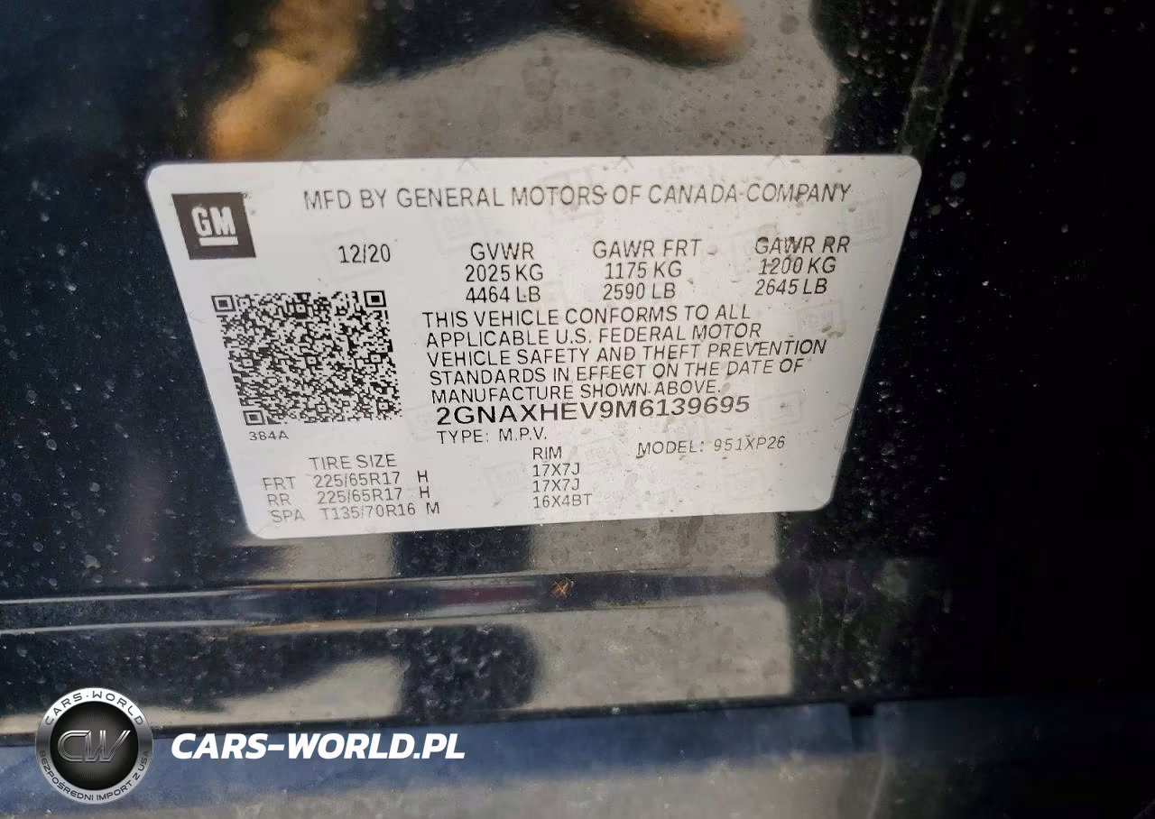 2021 Chevrolet Equinox Ls VIN:2GNAXHEV9M6139695 - 14