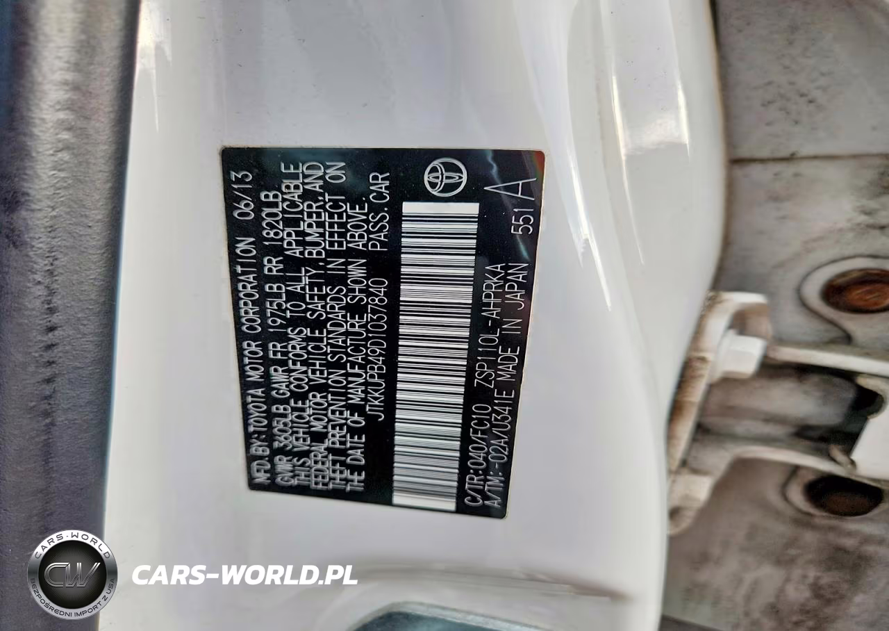 2013 Scion Xd Base VIN:JTKKUPB49D1037840 - 13
