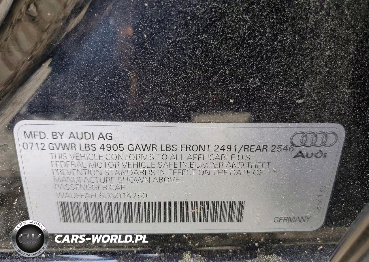 2013 Audi A4 Premium Plus VIN:WAUFFAFL6DN014250 - 12
