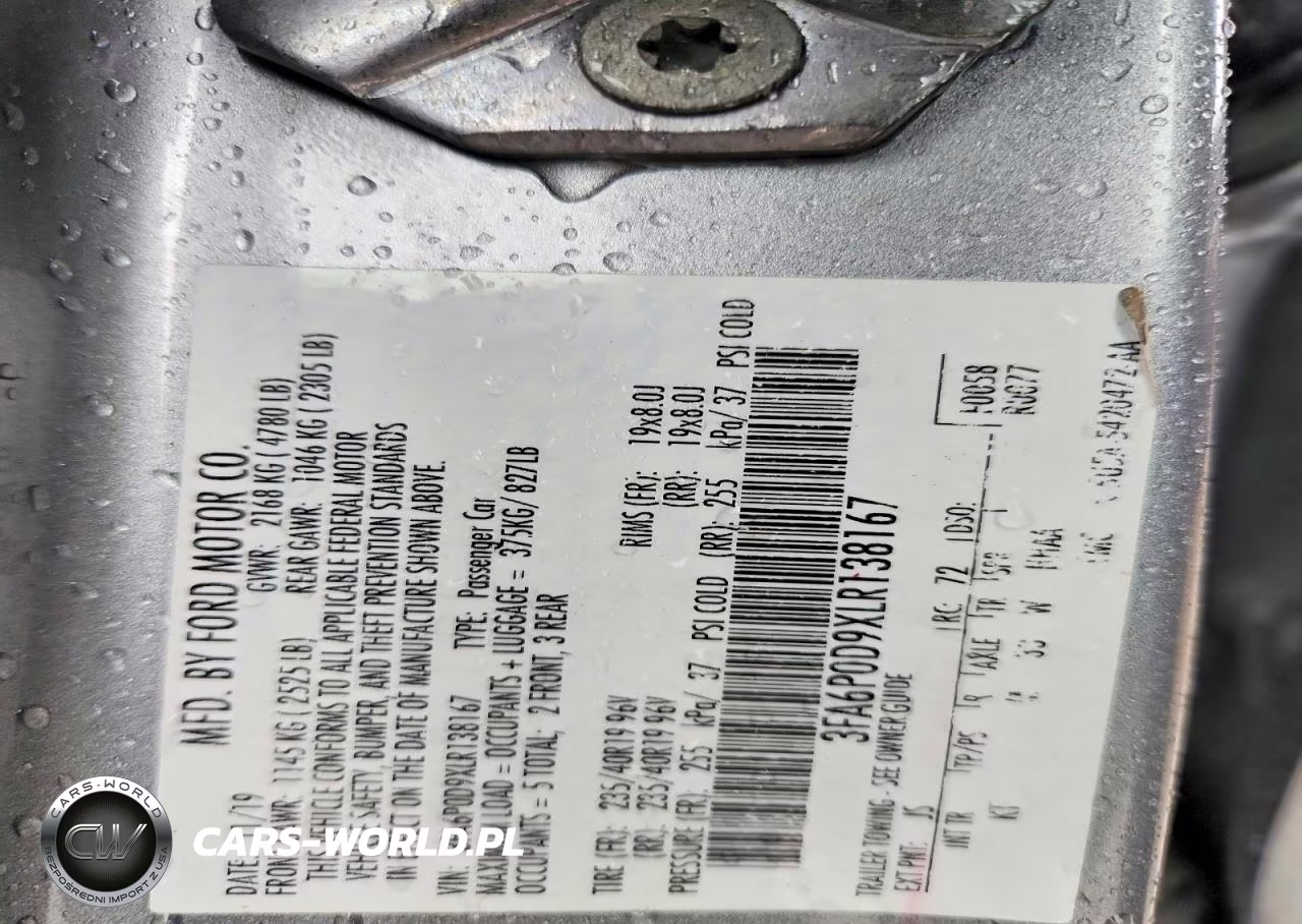 2020 Ford Fusion Titanium VIN:3FA6P0D9XLR138167 - 13