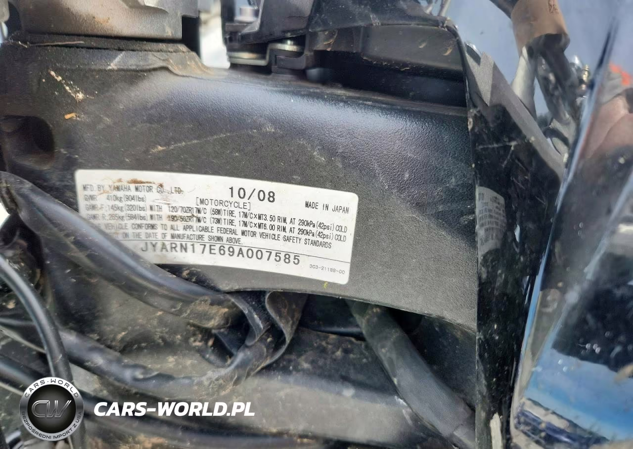 2009 Yamaha Fz1 S VIN:JYARN17E69A007585 - 9