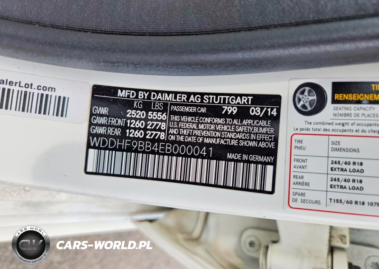 2014 Mercedes-Benz E 550 4Matic VIN:WDDHF9BB4EB000041 - 12