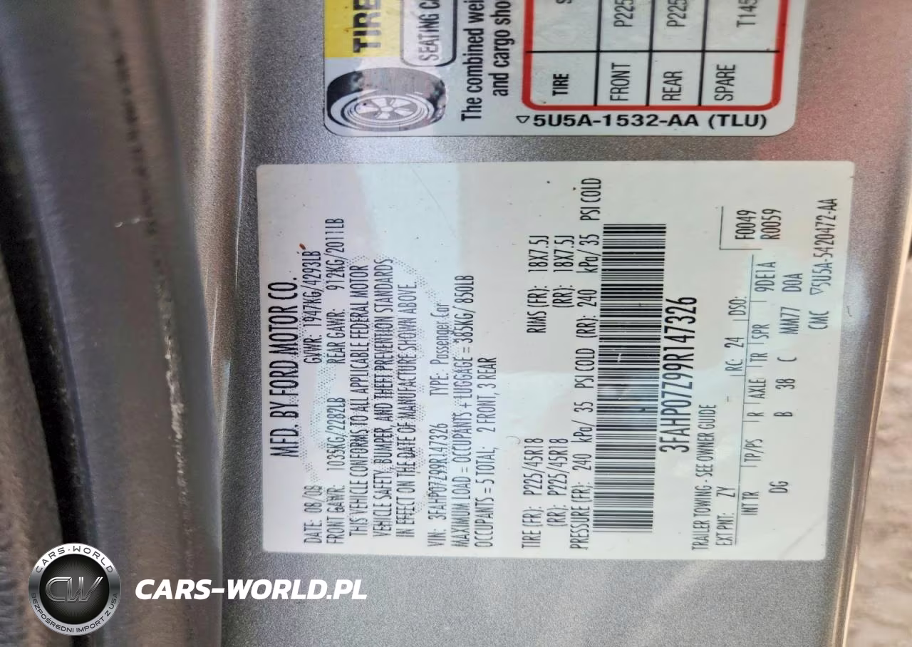 2009 Ford Fusion Se VIN:3FAHP07Z99R147326 - 12
