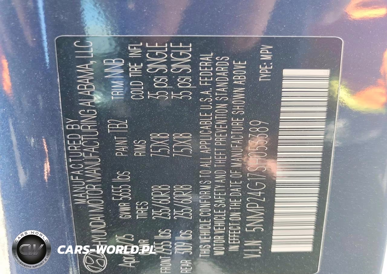 2025 Hyundai Santa Fe Sel VIN:5NMP24G17SH053389 - 14