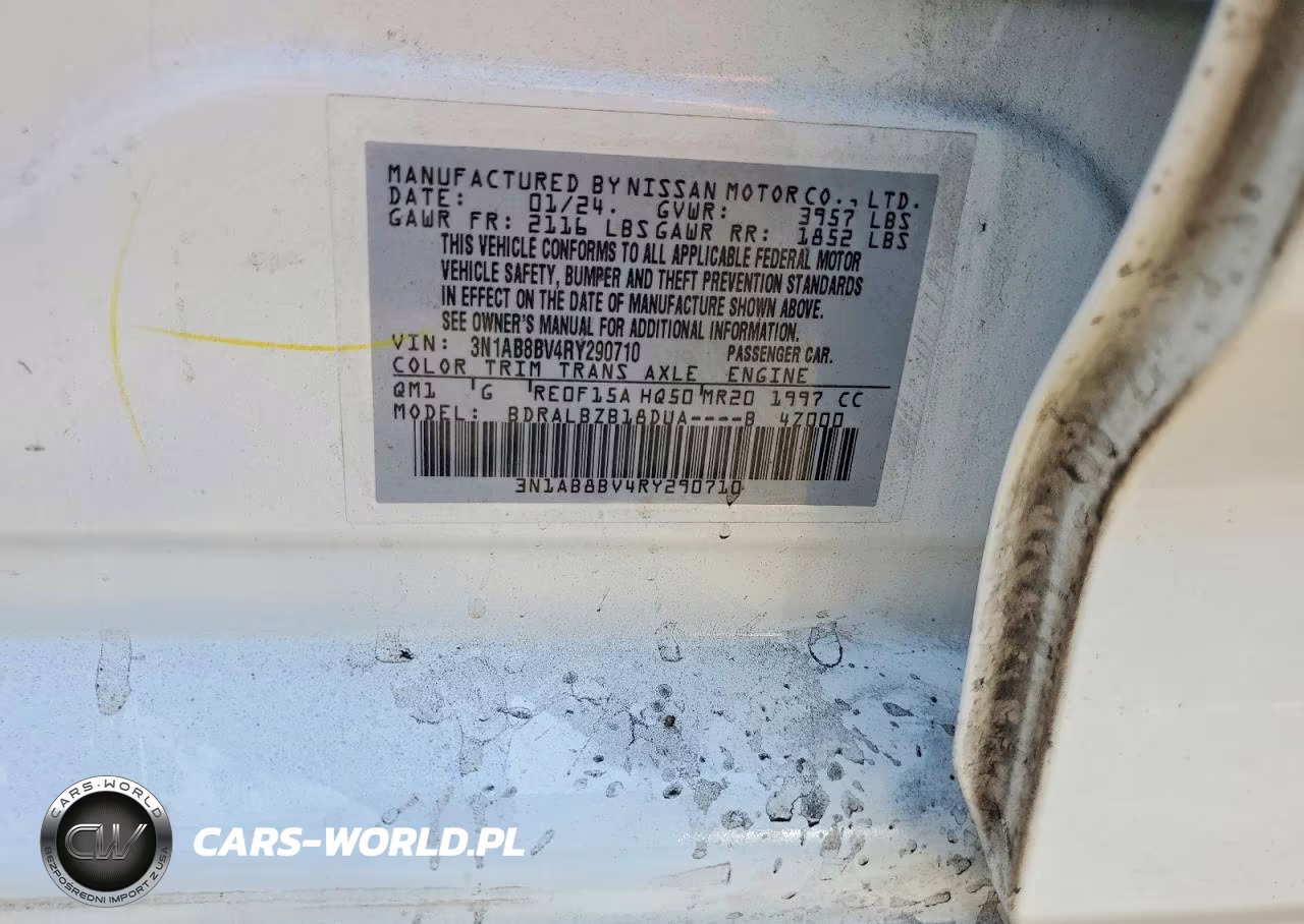 2024 Nissan Sentra S VIN:3N1AB8BV4RY290710 - 12