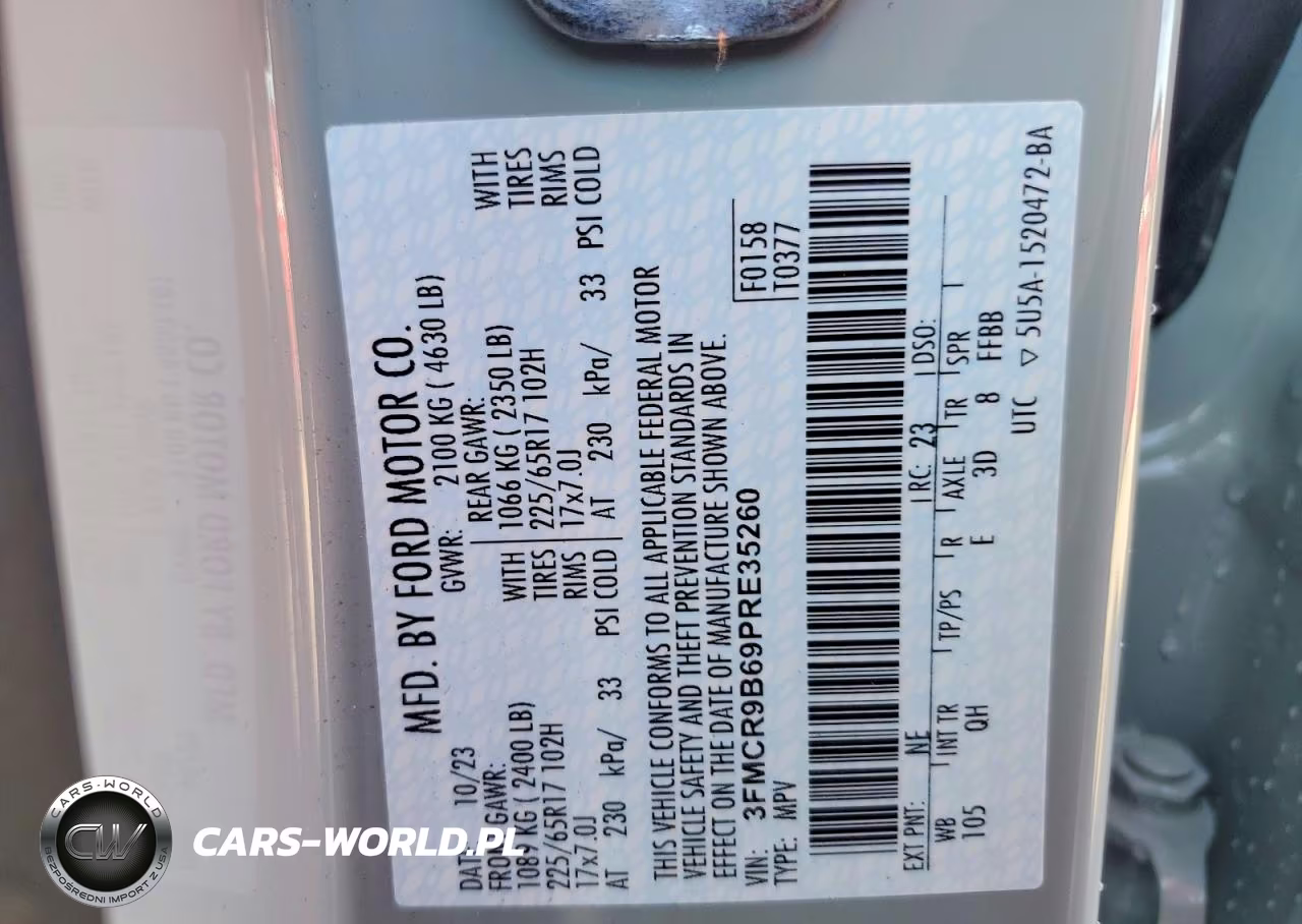 2023 Ford Bronco Sport Big Bend VIN:3FMCR9B69PRE35260 - 13