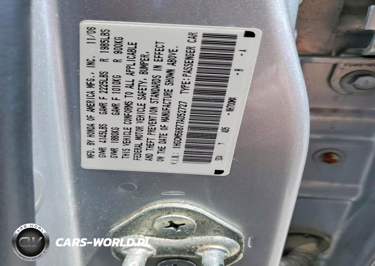 2007 Honda Accord Ex VIN:1HGCM56877A052727 - 12