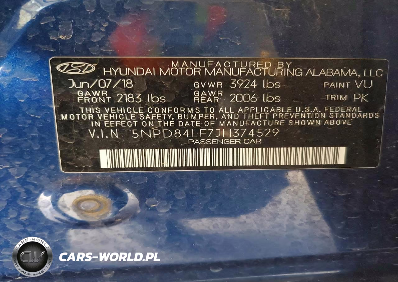 2018 Hyundai Elantra Sel VIN:5NPD84LF7JH374529 - 12