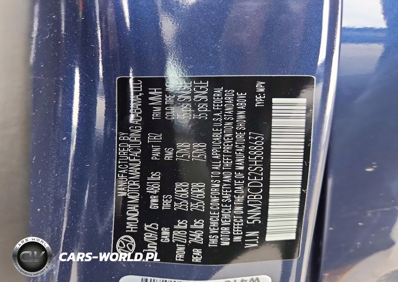 2025 Hyundai Tucson Sel VIN:5NMJBCDE2SH588637 - 13