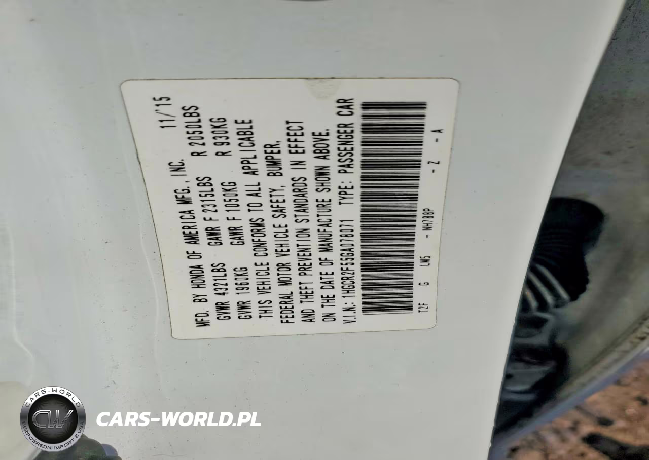 2016 Honda Accord Sport VIN:1HGCR2F55GA078071 - 13