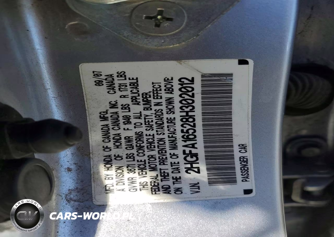 2008 Honda Civic Lx VIN:2HGFA16528H302012 - 12