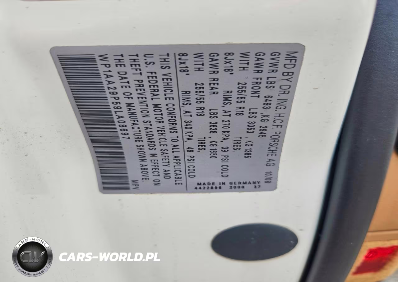 2009 Porsche Cayenne VIN:WP1AA29P59LA08697 - 13