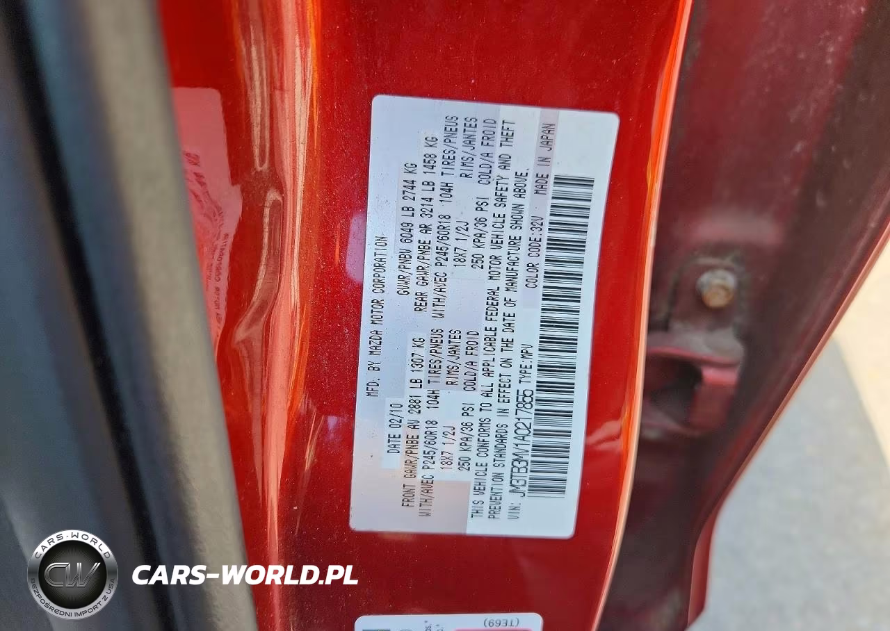 2010 Mazda Cx-9 VIN:JM3TB3MV1A0217855 - 13