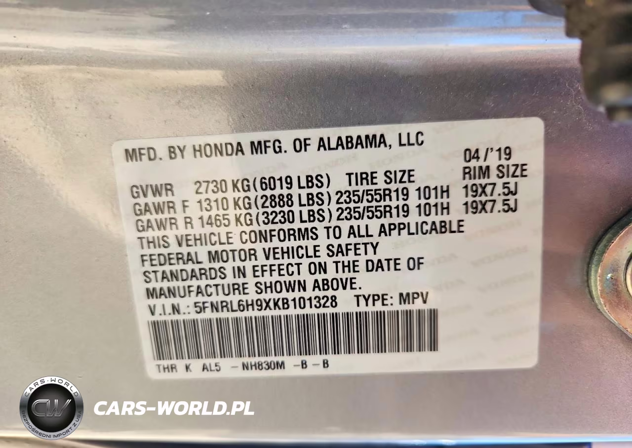 2019 Honda Odyssey Elite VIN:5FNRL6H9XKB101328 - 14