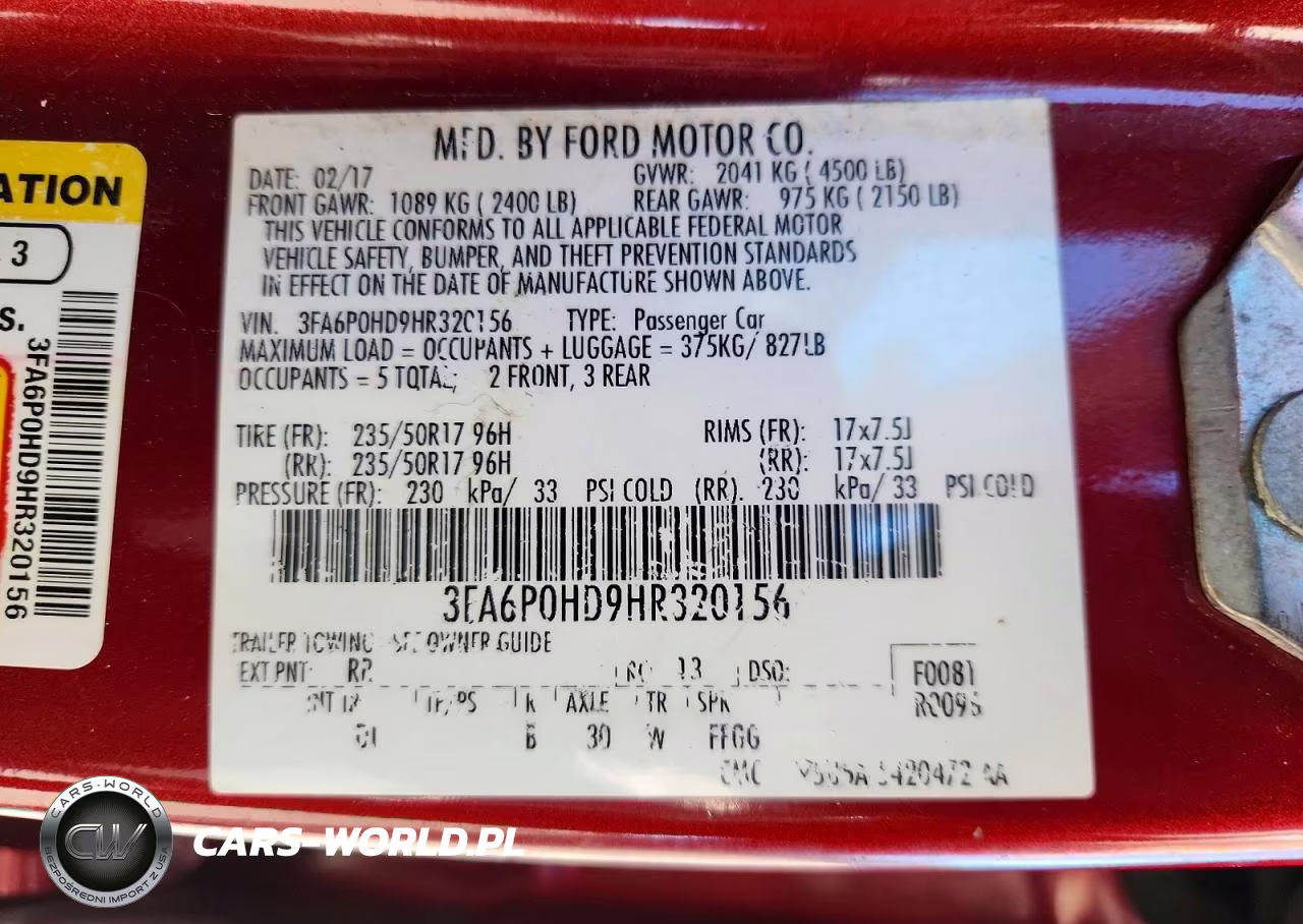 2017 Ford Fusion Se VIN:3FA6P0HD9HR320156 - 12