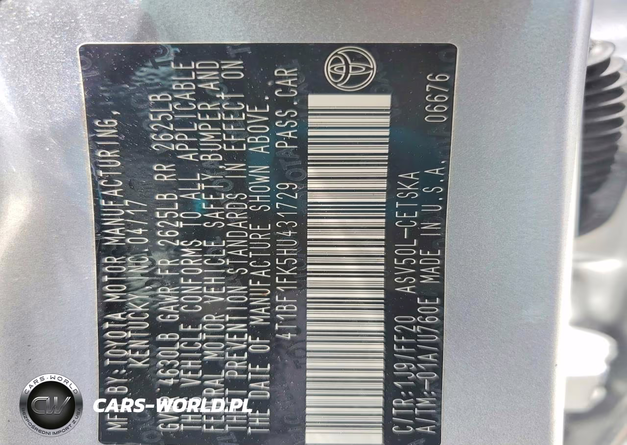 2017 Toyota Camry Se VIN:4T1BF1FK5HU431729 - 13