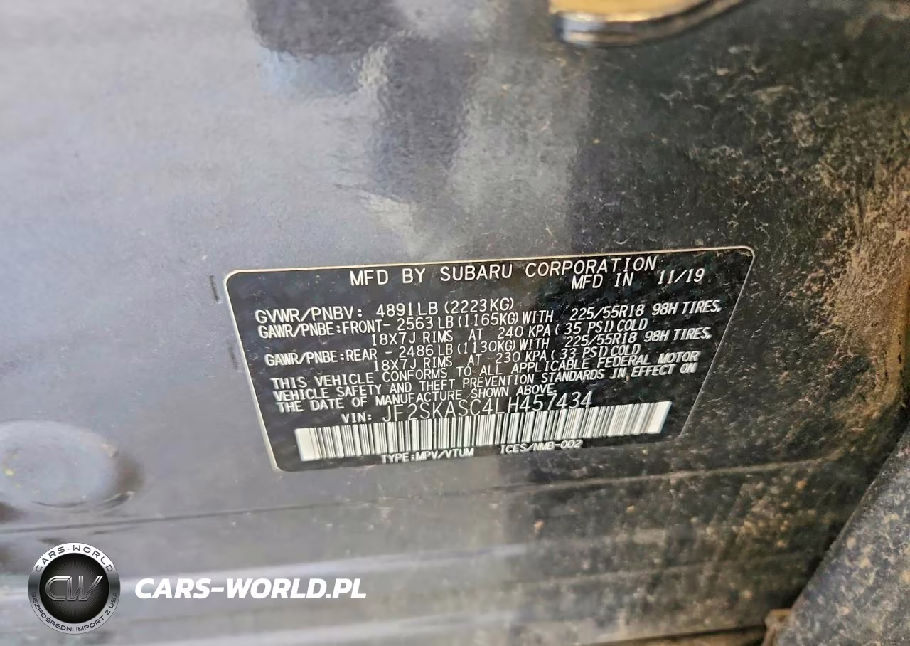 2020 Subaru Forester Limited VIN:JF2SKASC4LH457434 - 12