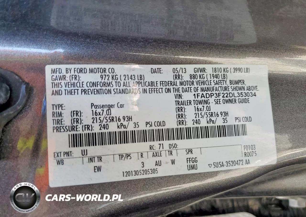 2013 Ford Focus Se VIN:1FADP3F22DL353034 - 12