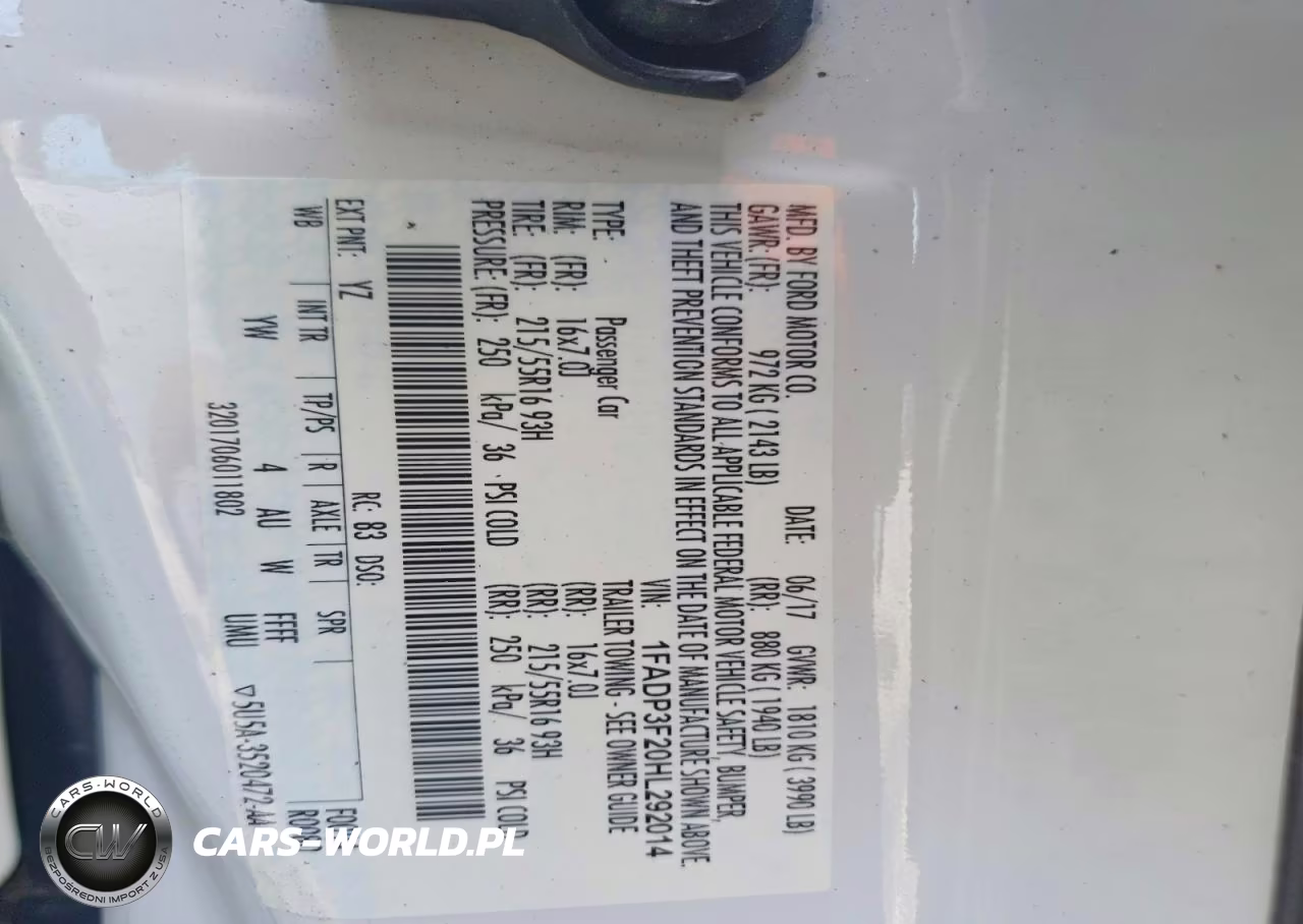 2017 Ford Focus Se VIN:1FADP3F20HL292014 - 12