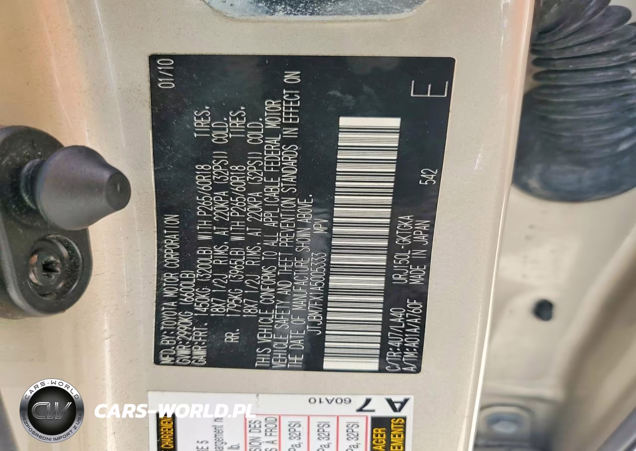 2010 Lexus Gx 460 VIN:JTJBM7FX1A5005333 - 13