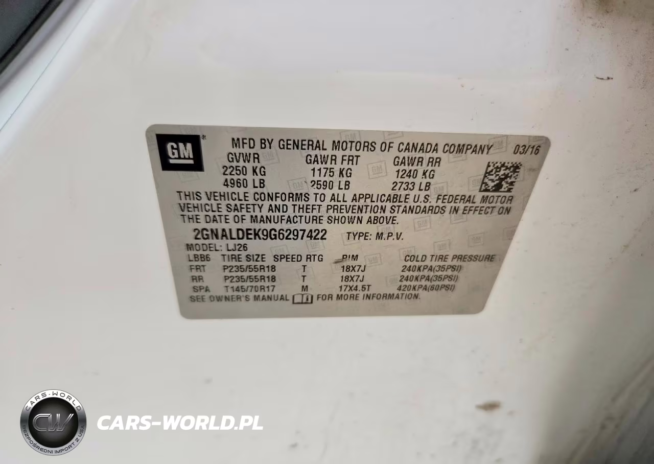 2016 Chevrolet Equinox Ltz VIN:2GNALDEK9G6297422 - 13