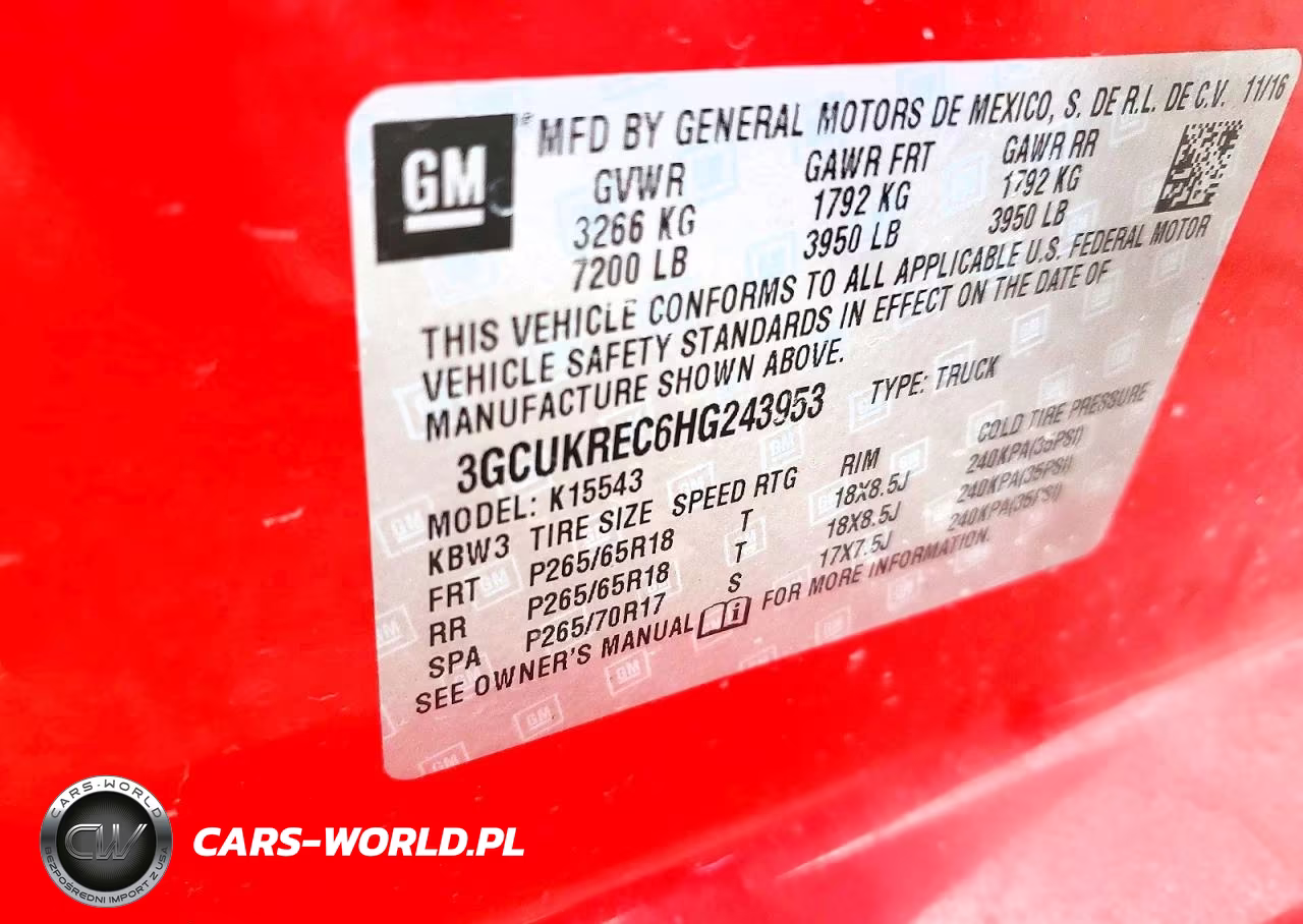 2017 Chevrolet Silverado K1500 Lt VIN:3GCUKREC6HG243953 - 12