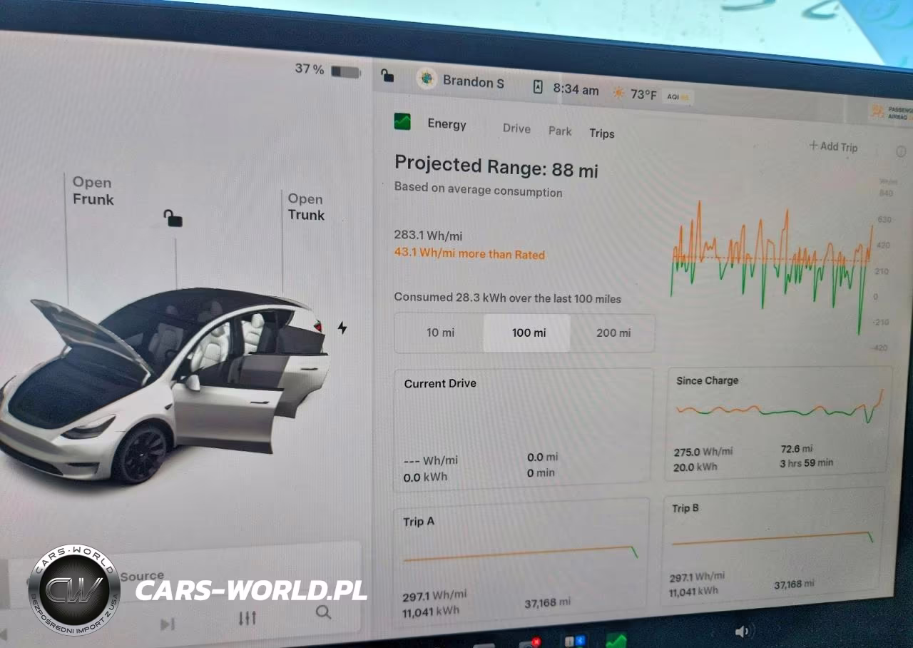 2021 Tesla Model Y VIN:5YJYGDEE7MF202643 - 9