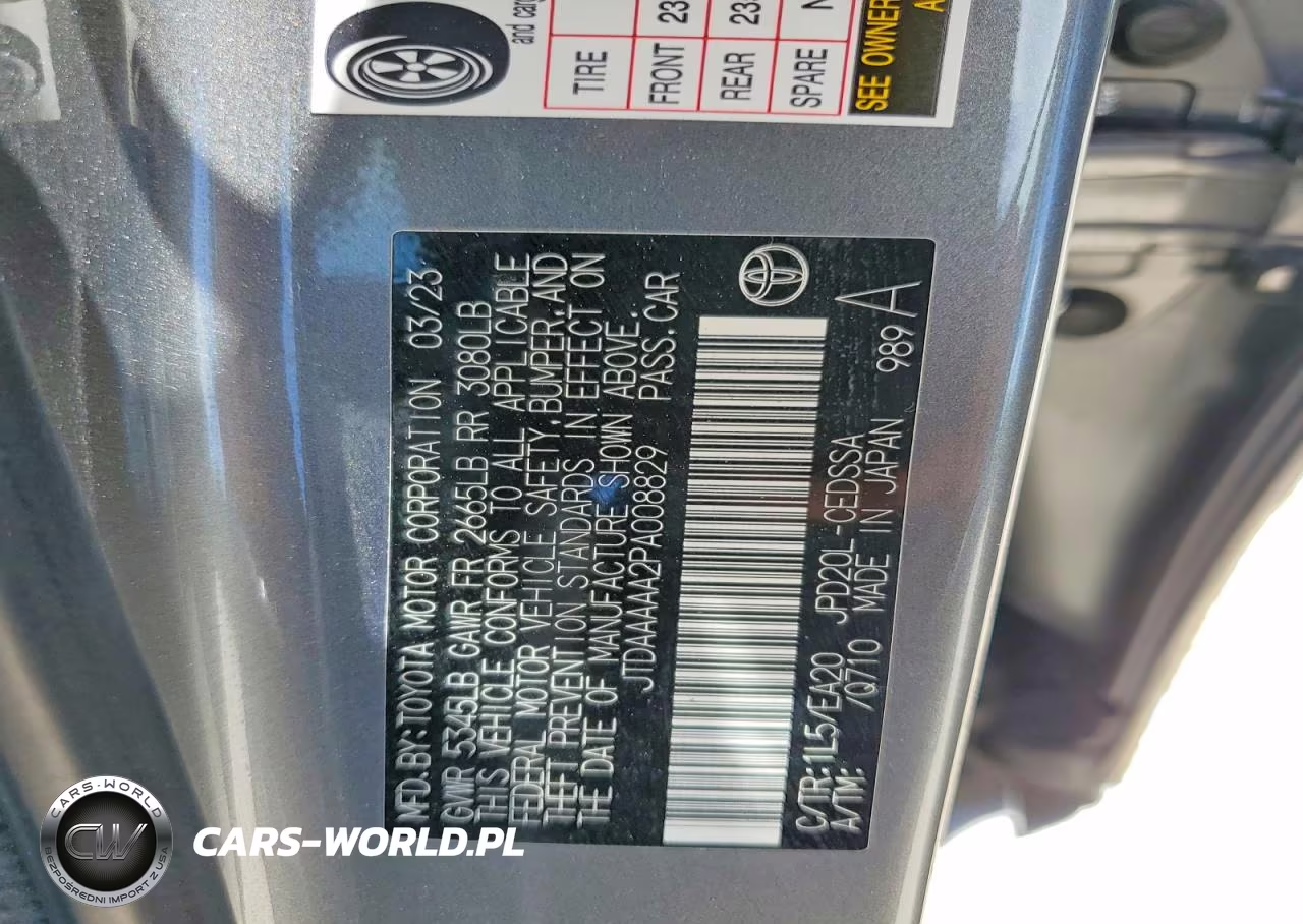 TOYOTA MIRAI XLE VIN:JTDAAAAA2PA008829 - 12