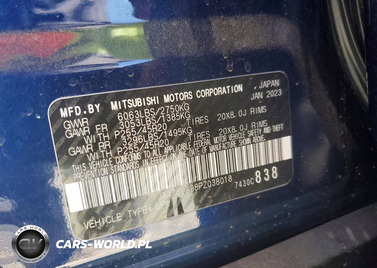 2023 Mitsubishi Outlander Sel VIN:JA4T5VA98PZ038018 - 13