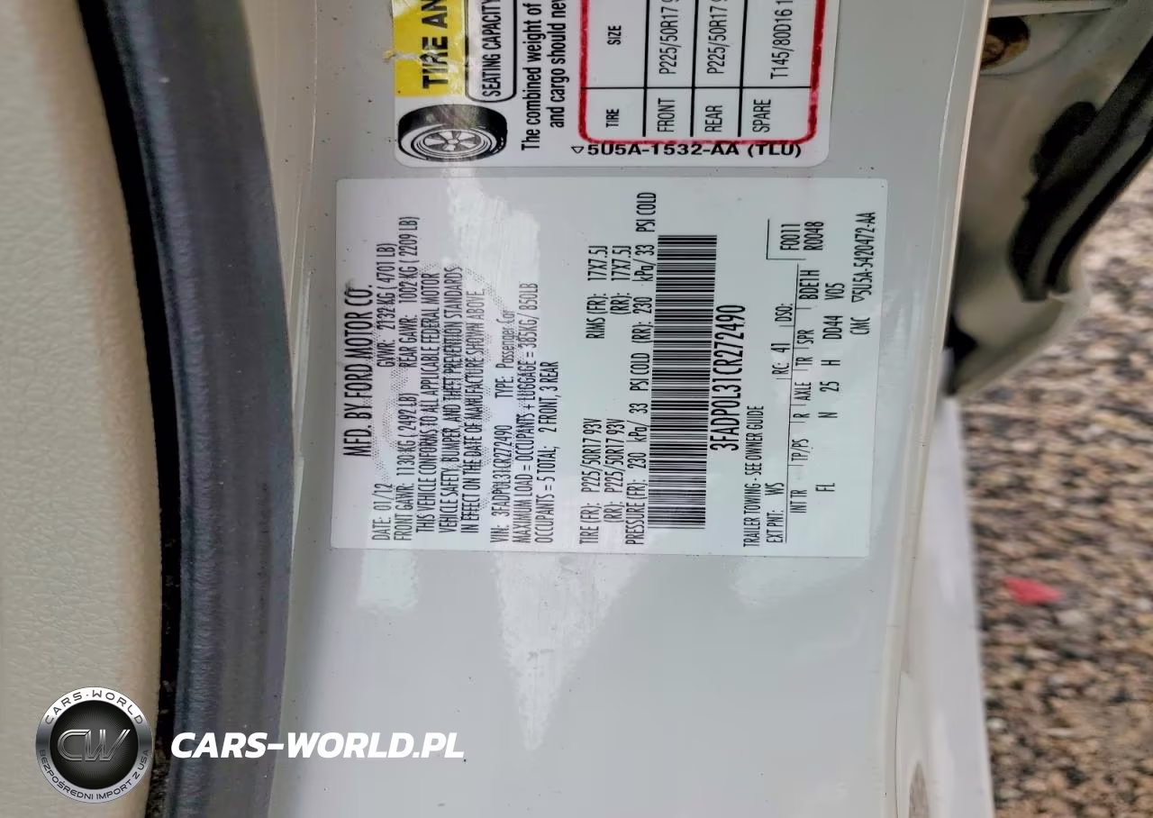 2012 Ford Fusion Hybrid VIN:3FADP0L31CR272490 - 12