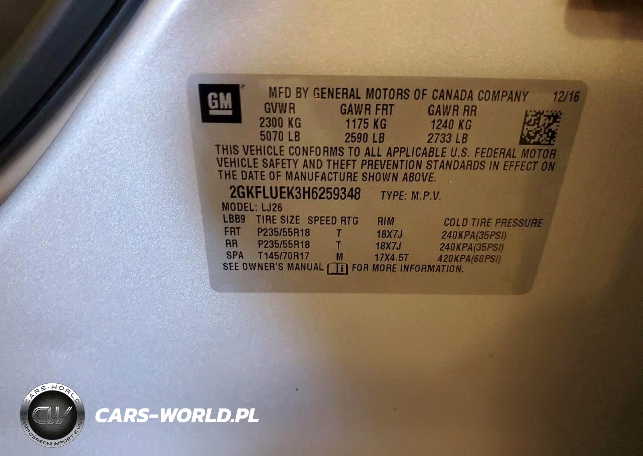 2017 GMC Terrain Slt VIN:2GKFLUEK3H6259348 - 13