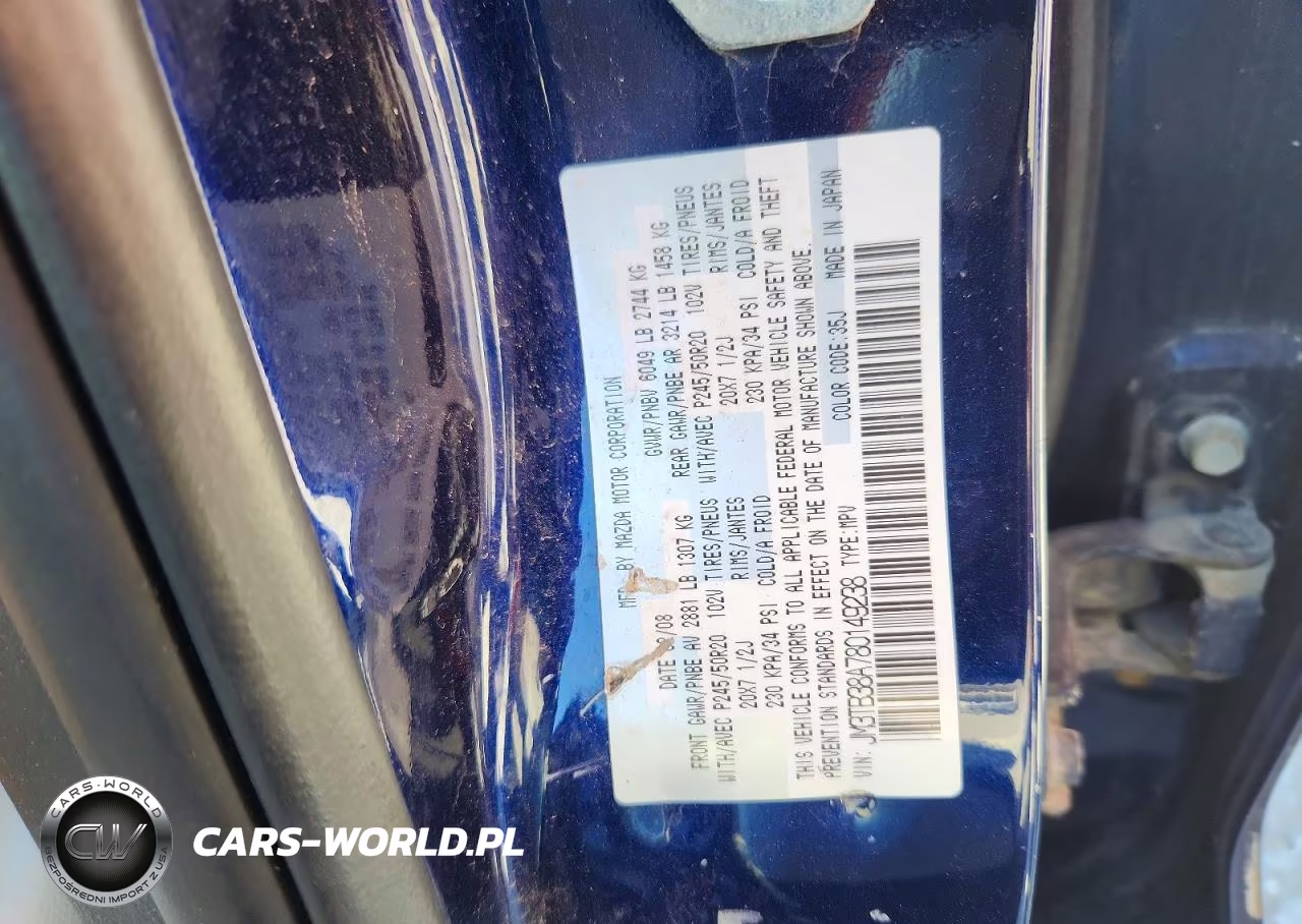 2008 Mazda Cx-9 VIN:JM3TB38A780149238 - 12