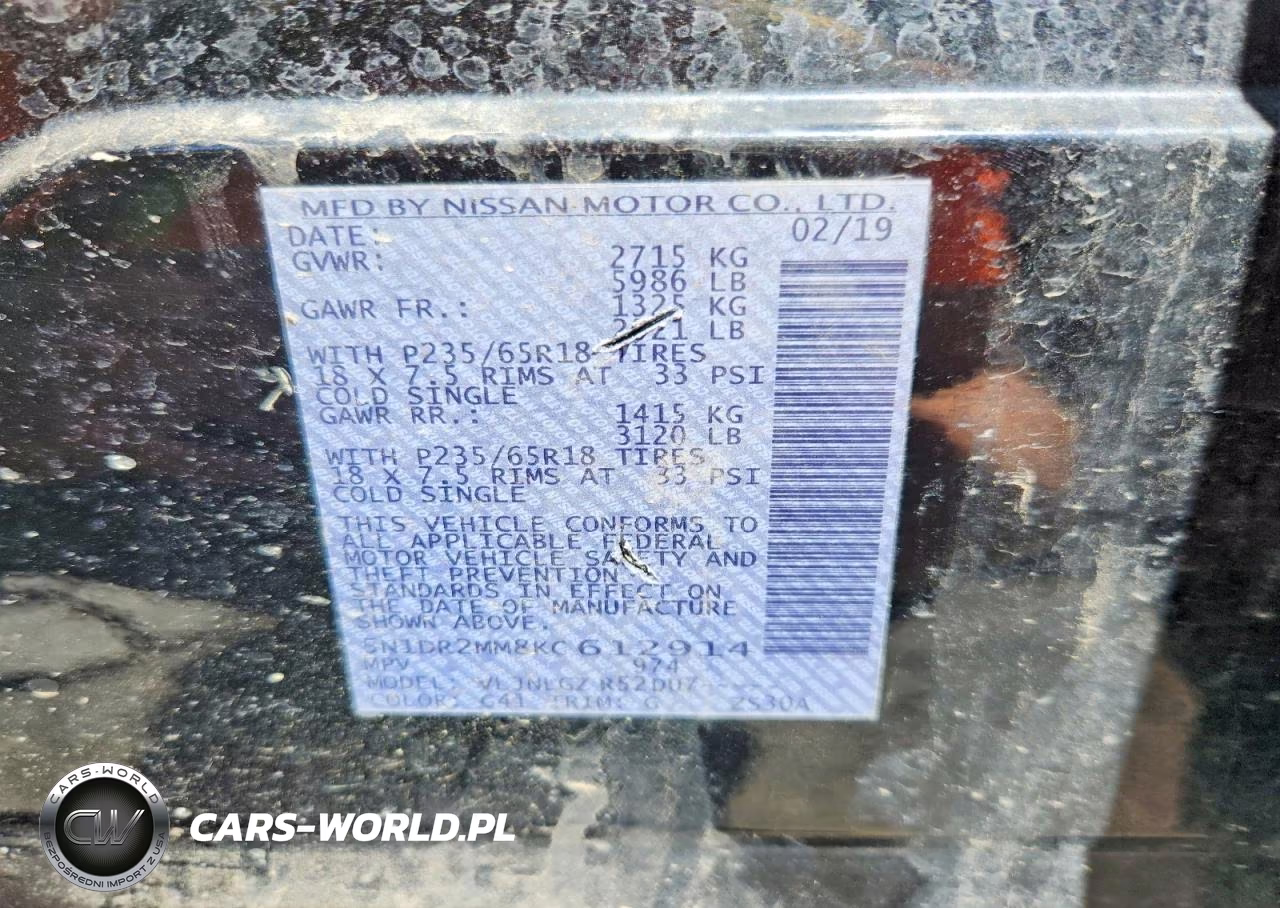 2019 Nissan Pathfinder Sl VIN:5N1DR2MM8KC612914 - 13