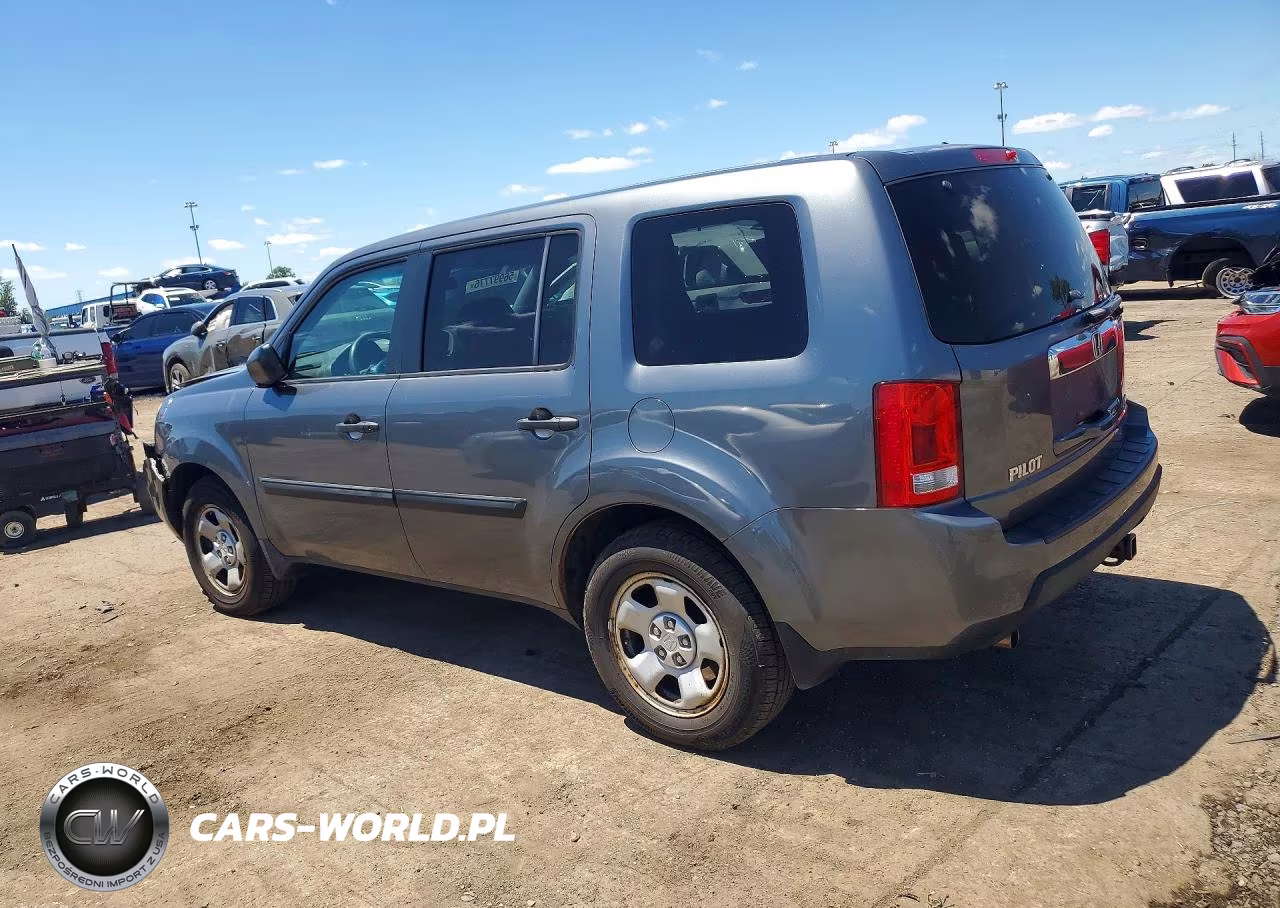 2010 Honda Pilot Lx VIN:5FNYF4H28AB019557 - 2